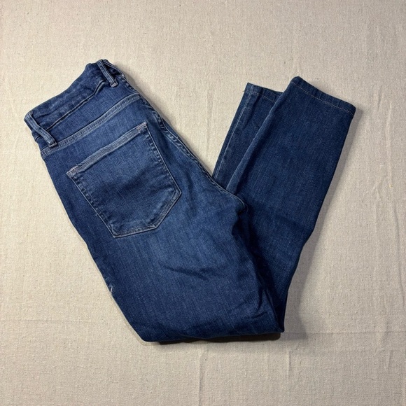 GOOD AMERICAN GOOD LEGS SKINNY CROPPED JEANS Women’s Size 4 / 27 Dark Wash - Picture 1 of 7